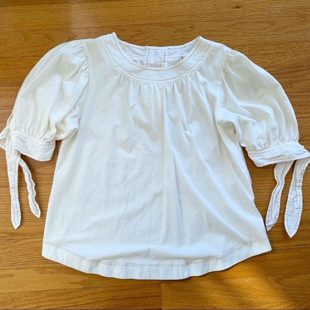 Anthropologie Cream Colored Blouse Size XS